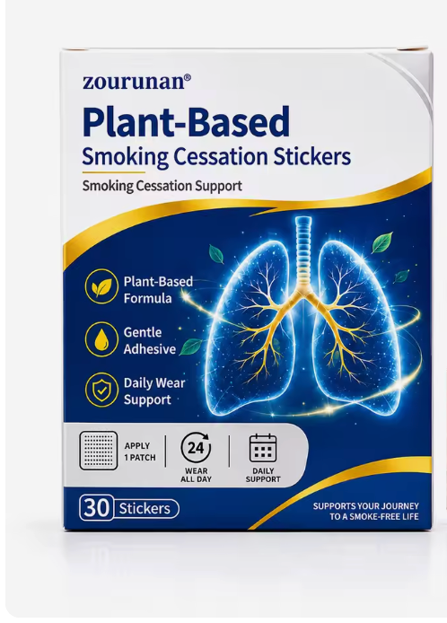 Plant-based smoking support patches